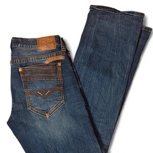 Affliction Men's Blue and Navy Jeans